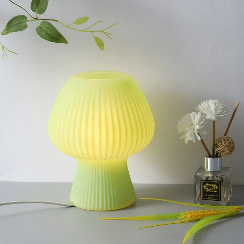 Striped Mushroom Lamp