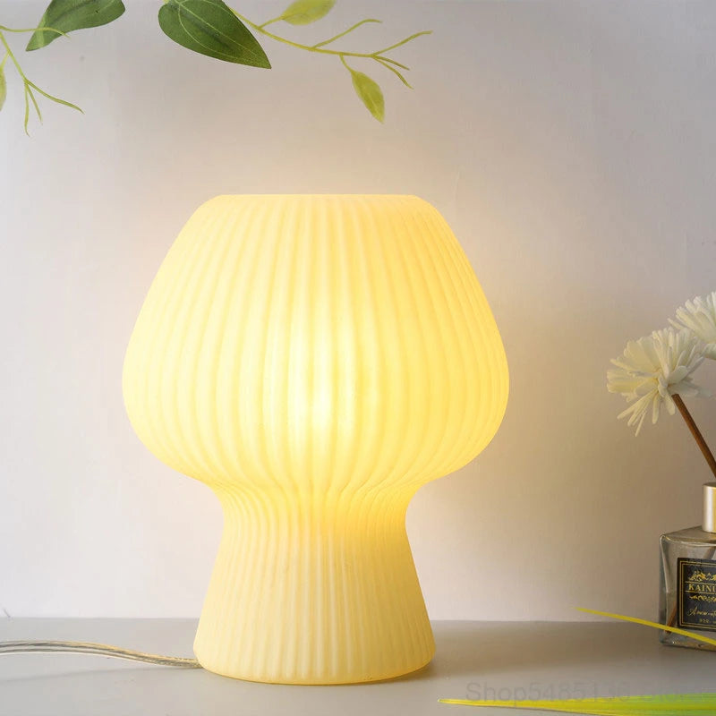 Striped Mushroom Lamp