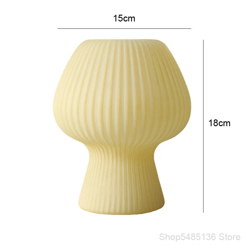 Striped Mushroom Lamp
