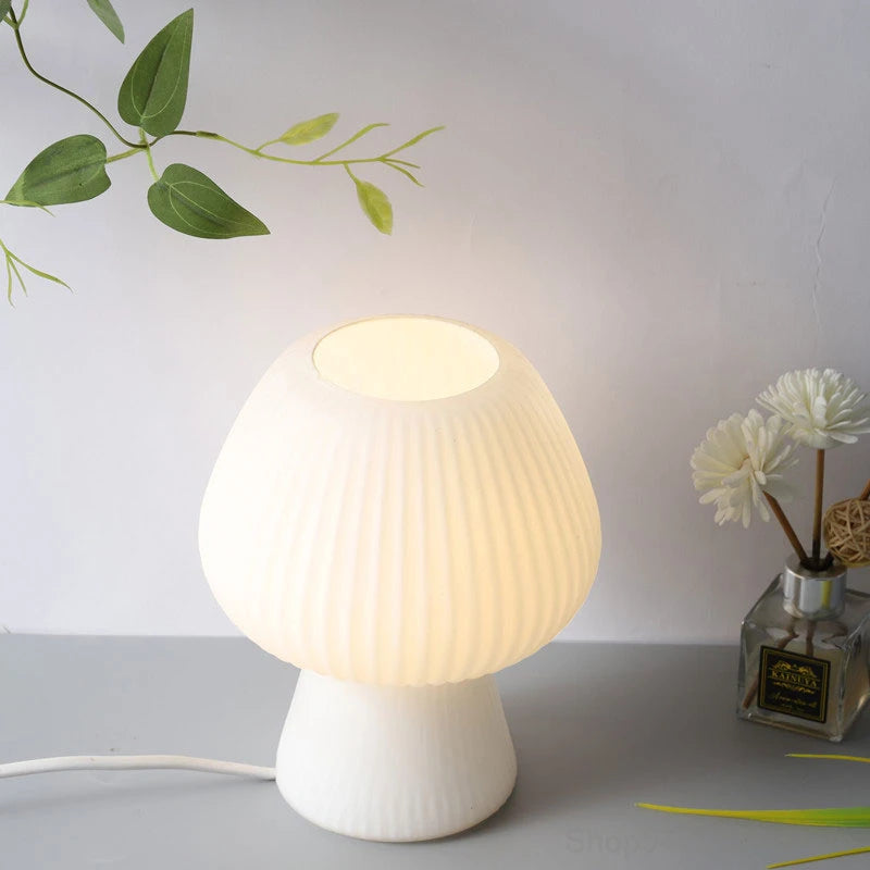 Striped Mushroom Lamp