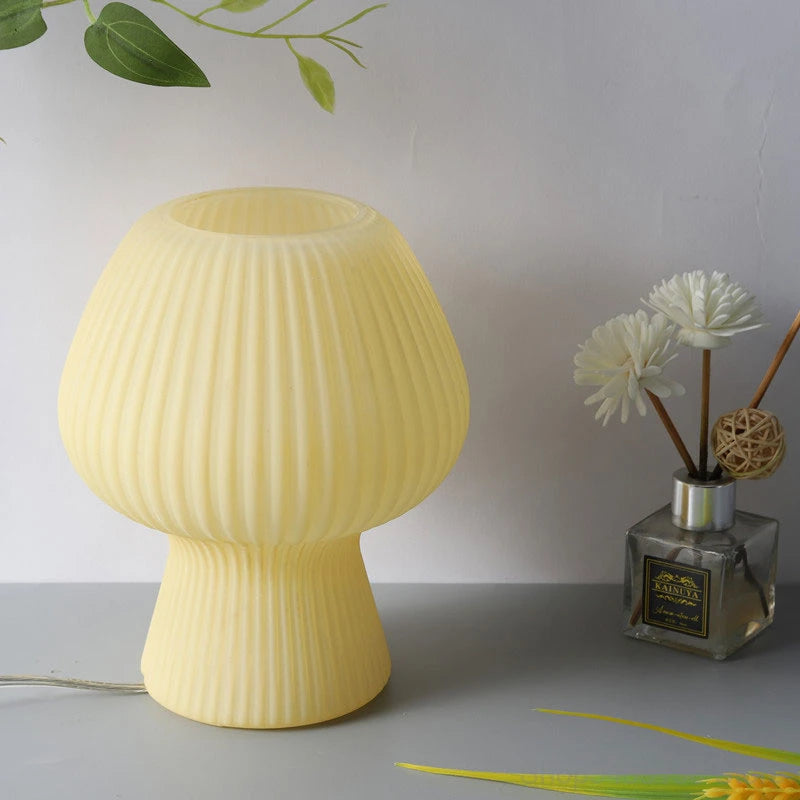 Striped Mushroom Lamp