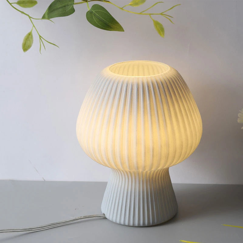 Striped Mushroom Lamp