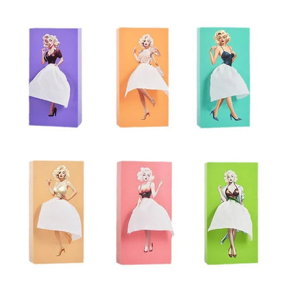 Cartoon Girl Tissue Box Cover