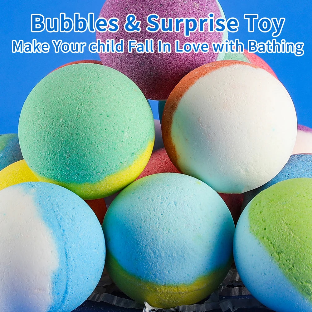 Bubble Bath Bombs for Kids – Surprise Toy Inside (15 Pack)