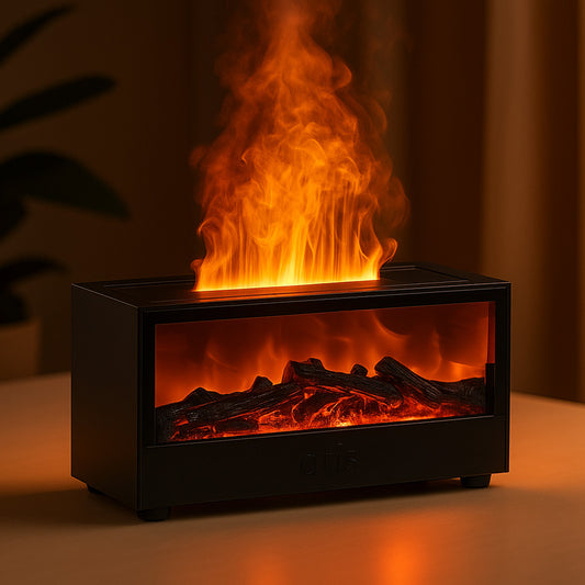 Mini Fireplace Humidifier Aroma Diffuser