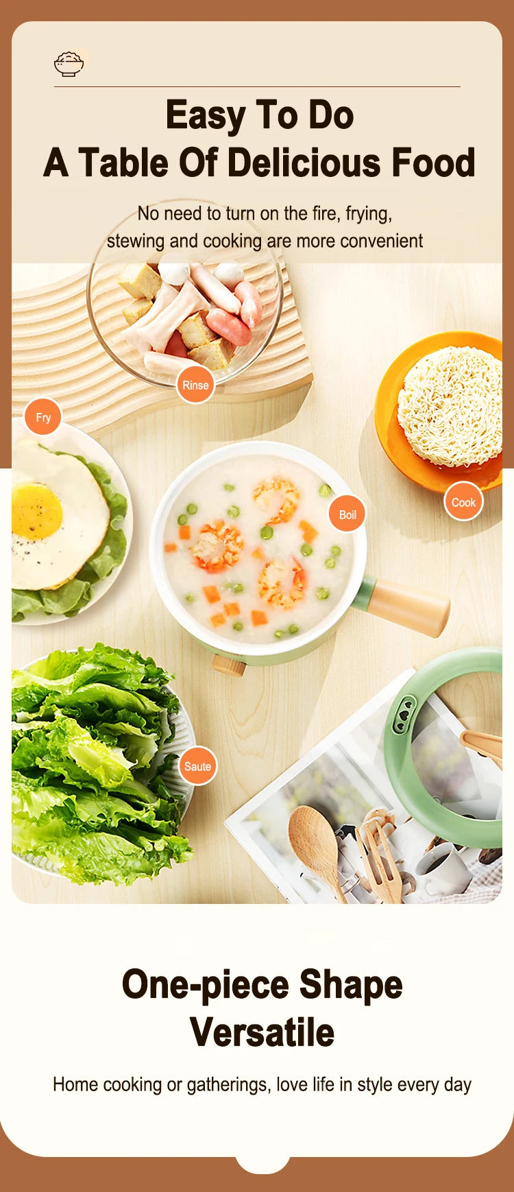 Multi-Function Electric Rice Cooker