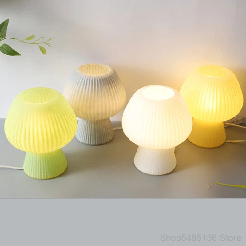 Striped Mushroom Lamp